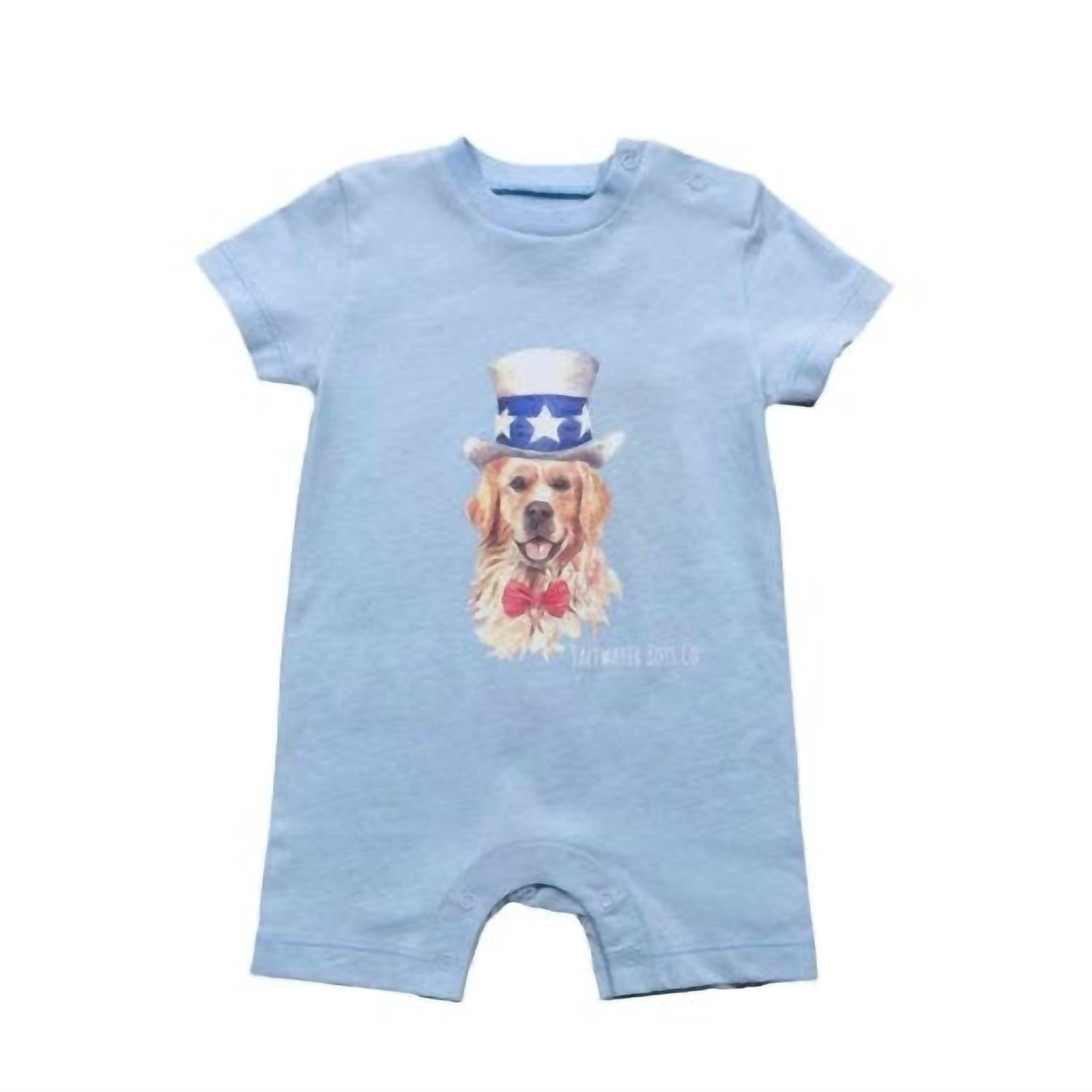 Saltwater Boys Co. - Kid's Patriotic Pup Romper