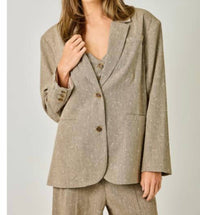 Mystree - Women's Sparklet Oversized Blazer