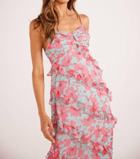 Minkpink - Auretta Ruffle Midi Dress