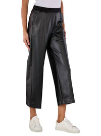 Mac - Chiara Crop Vegan Leather Pull On Pant