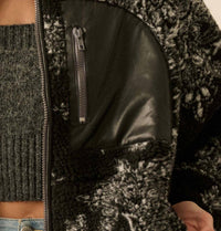 PROMESA Chasing Dreams Paisley-print Fleece Zip-up Jacket in black - women's jacket - view 5