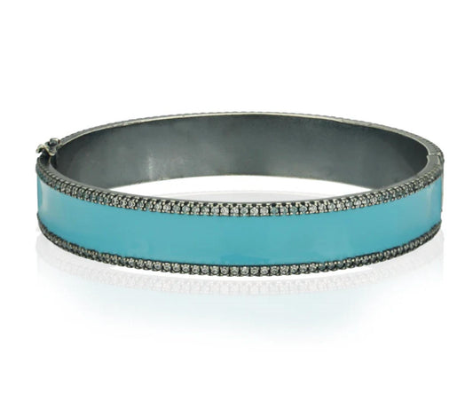 Bzk - Women's Bev Enamel Bangle