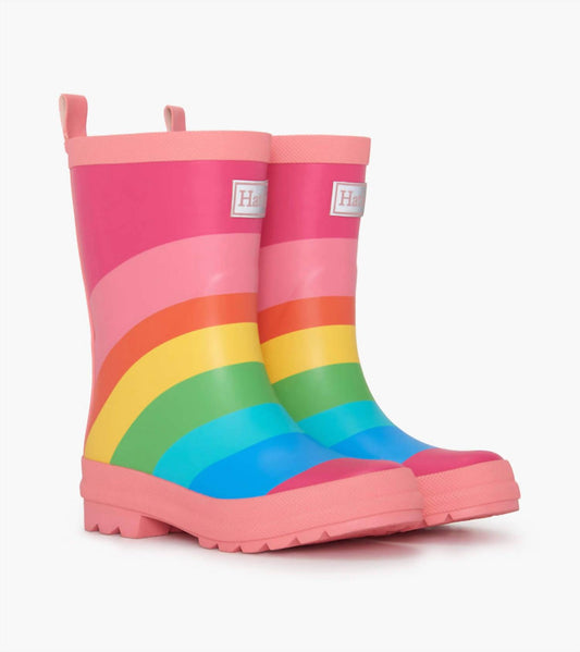 Hatley - Girl's Rainbow Matte Rain Boots