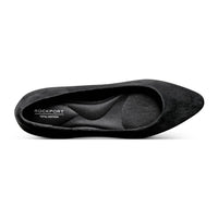 ROCKPORT Women's Tessa Pointy Toe Dress Shoes in black suede - women's flats - view 4