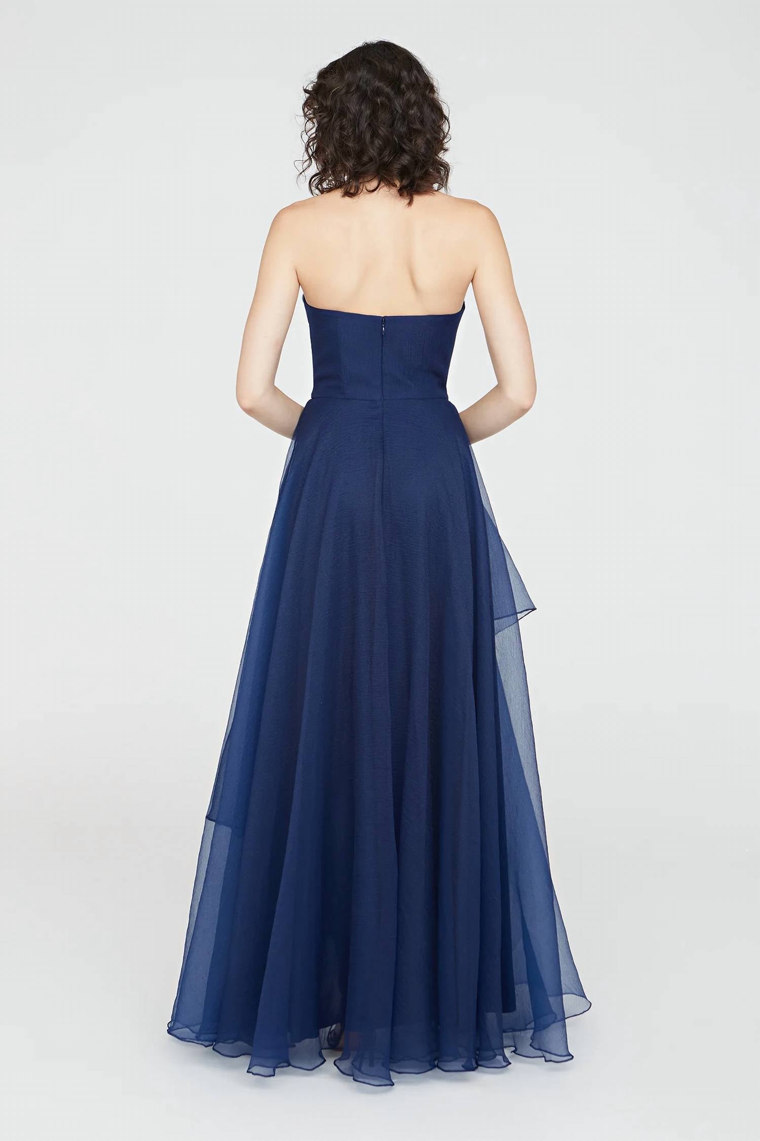 Theia - Aubrey Asymmetric Organza Gown