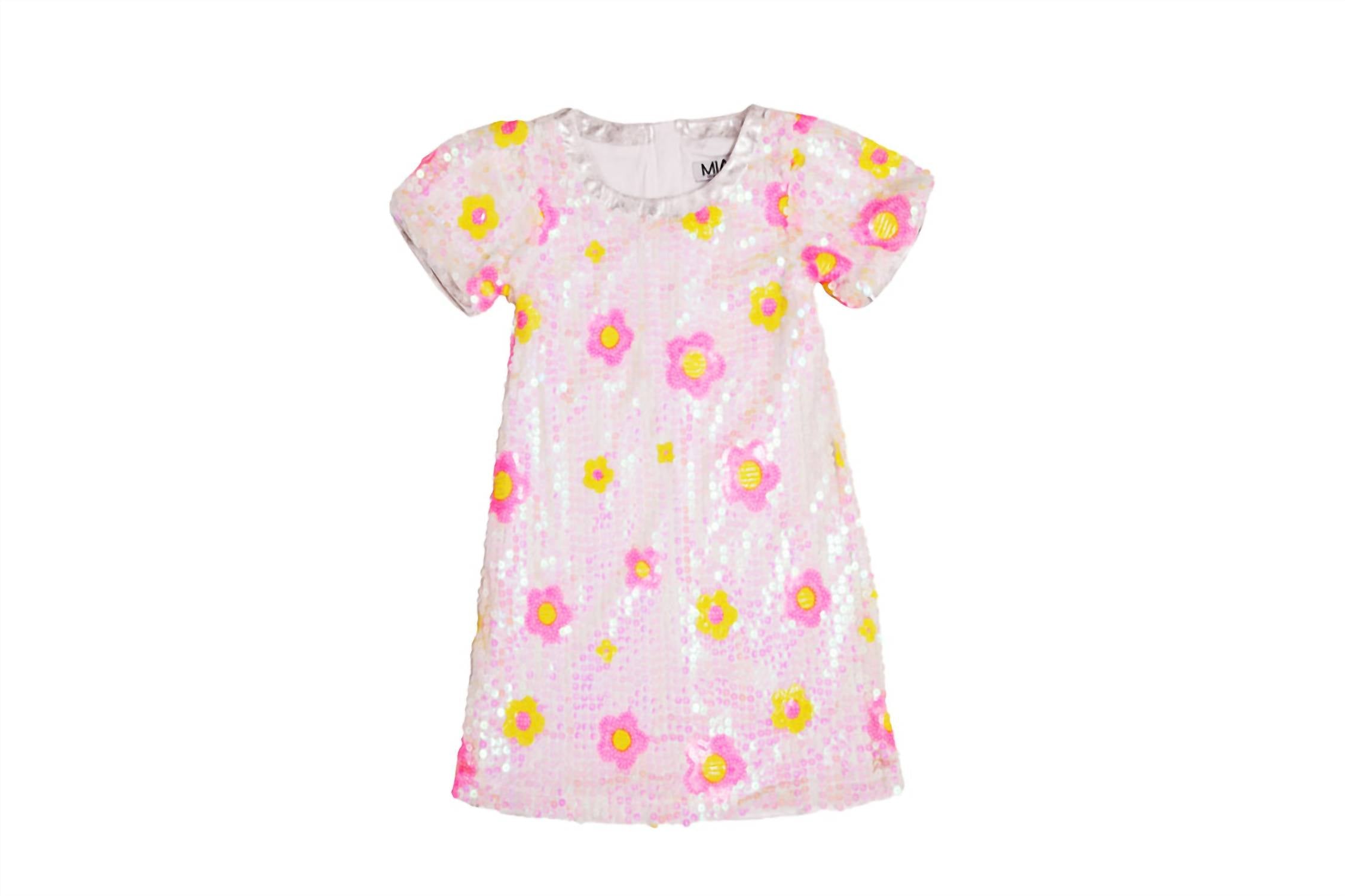 Mia - Girl's New York Daisy Sequin Dress