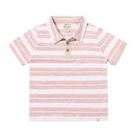 Me & Henry - Kid's Anchor Striped Polo