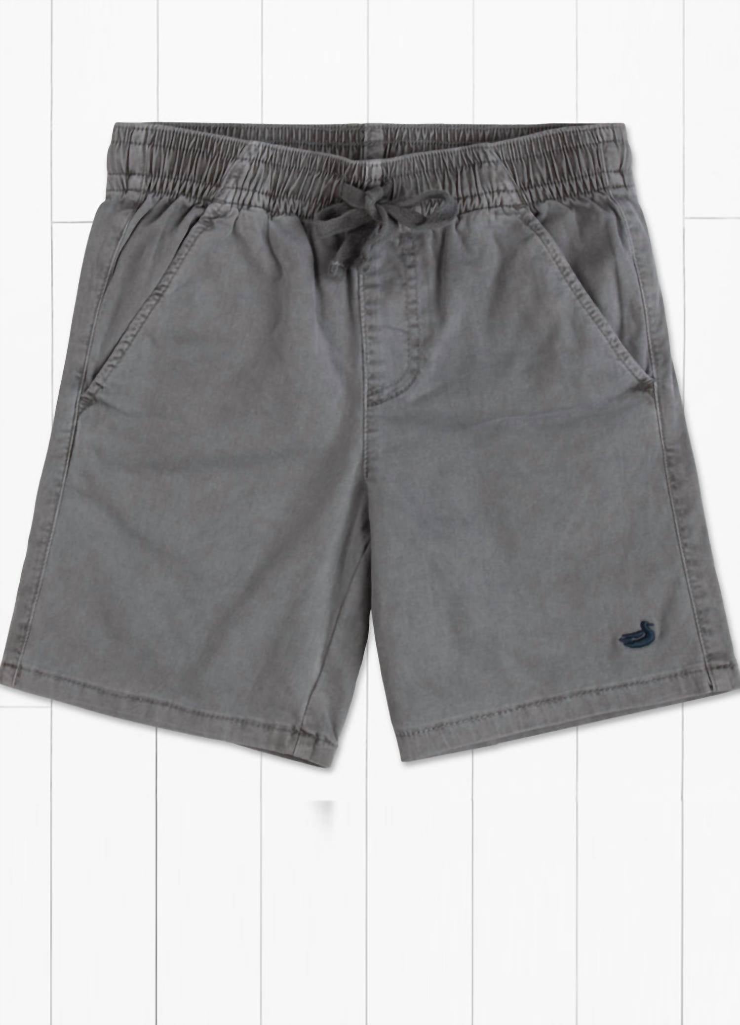 Southern Marsh Boy's Hartwell Washed Shorts in slate - kids' shorts