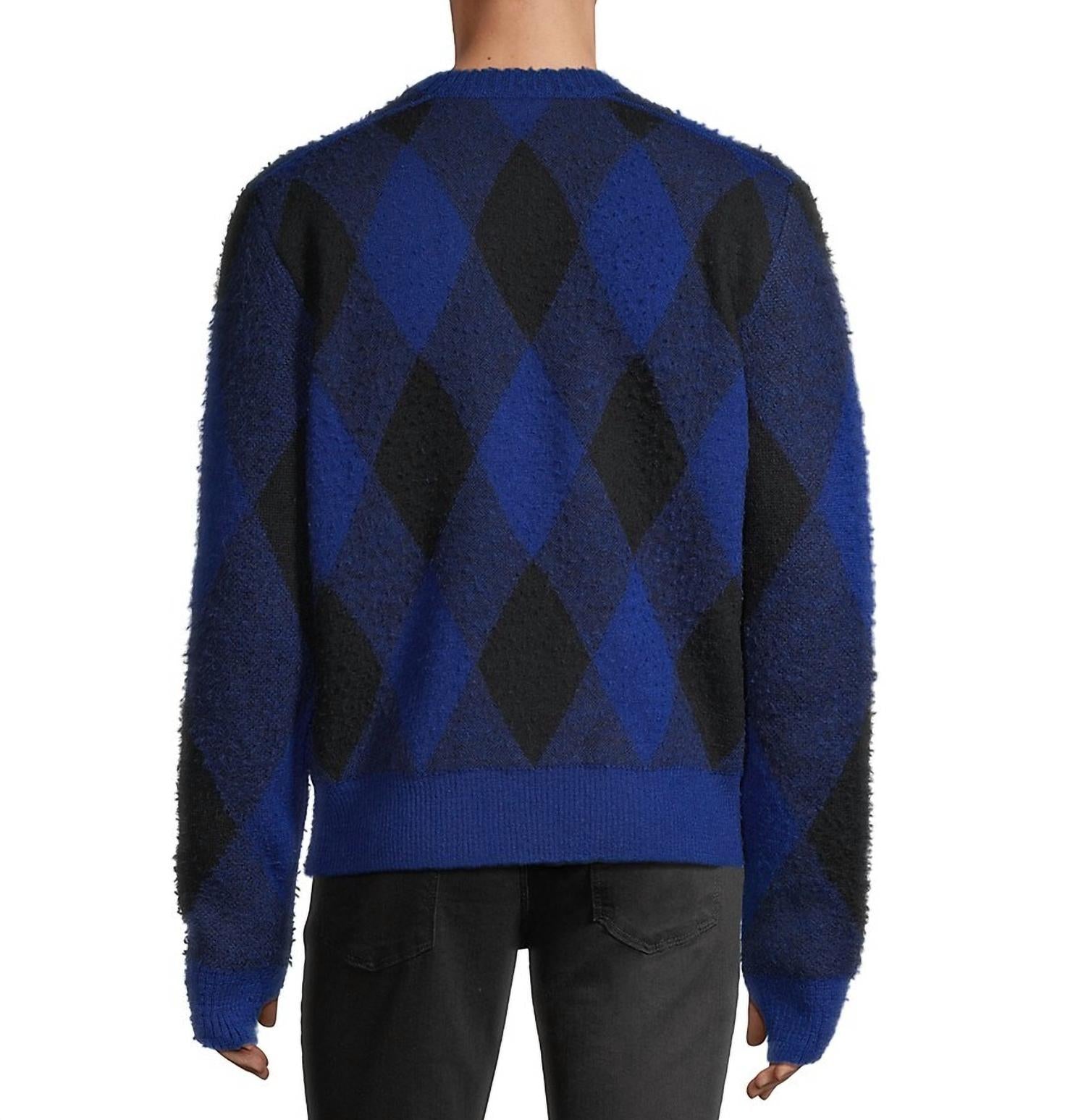 Burberry - Men's Argyle Check EKD Wool Pullover Sweater