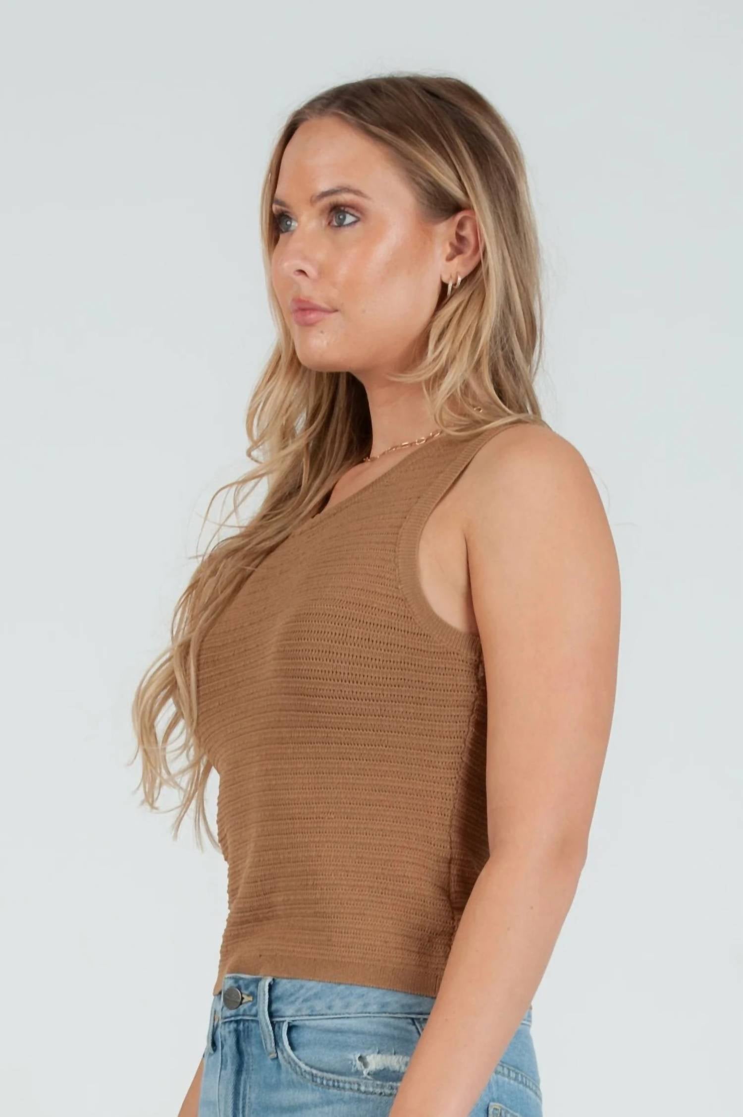 Lucca - Knit Shell Tank Top