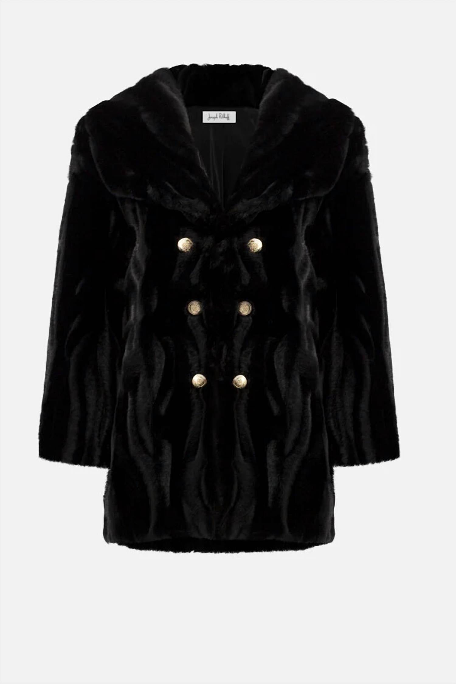 Joseph Ribkoff - Chic Faux Fur Coat