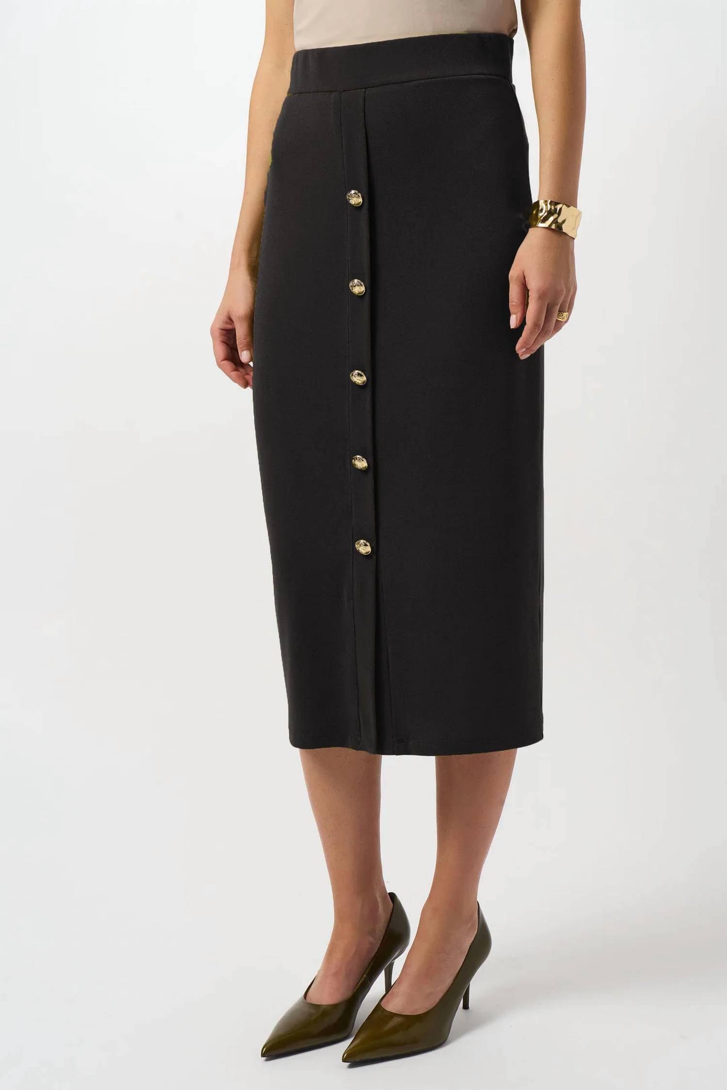 Joseph Ribkoff - Moss Crepe Pull-On Pencil Skirt