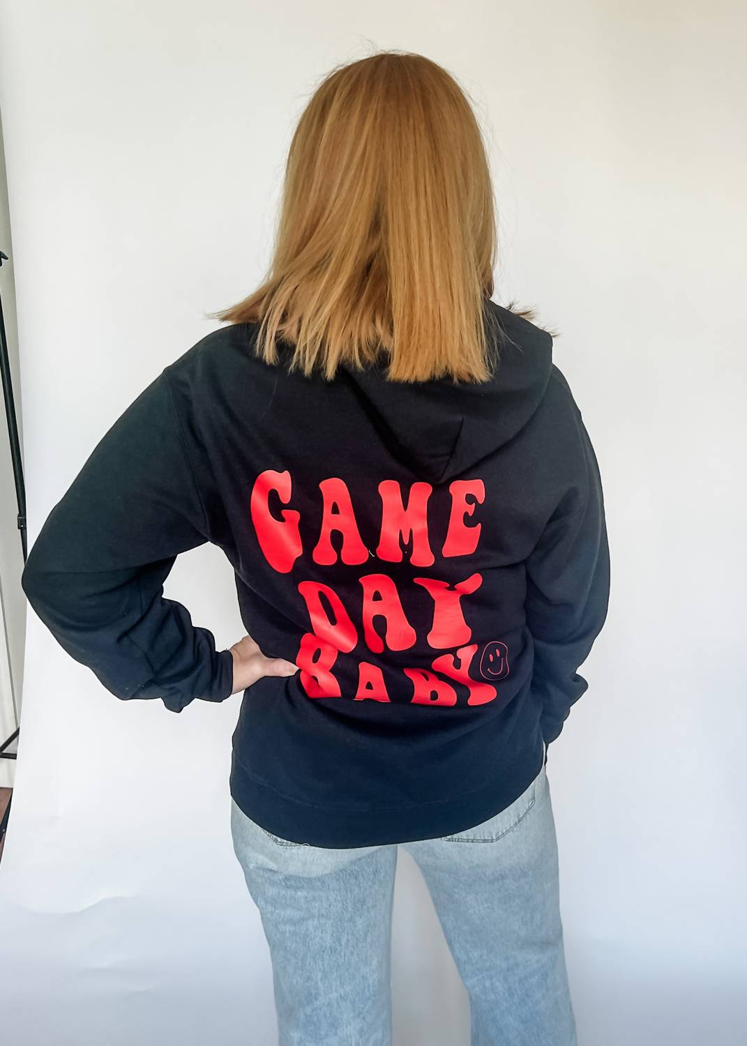 Distressed Vintage - Game Day Baby Hoodie