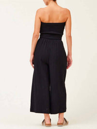 Grade & Gather - Tie Front Gauze Jumpsuit