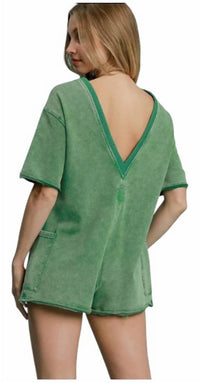 Umgee - Vintage Short Sleeve Romper