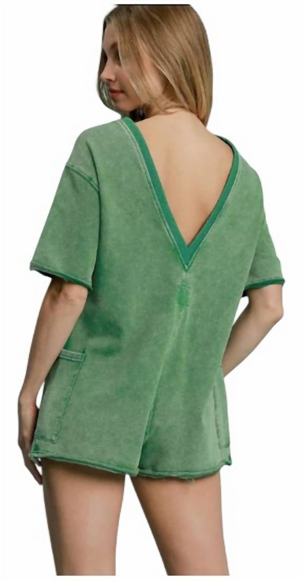 Umgee - Vintage Short Sleeve Romper