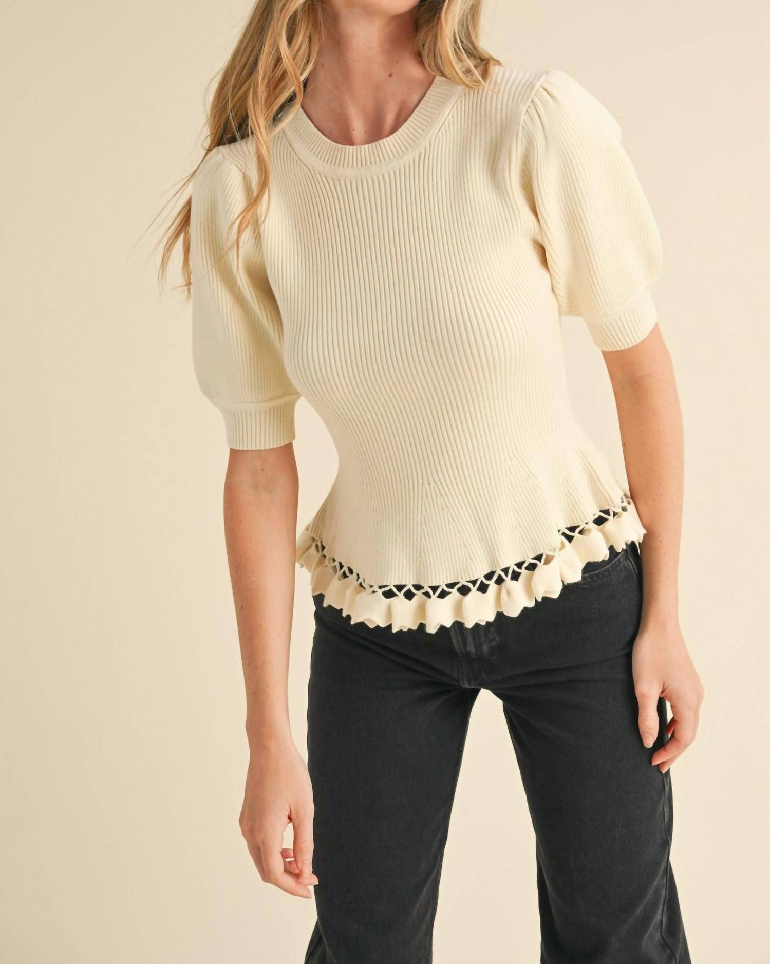 &Merci - Keily Crew Neck Top