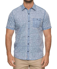 Flags & Anthem Dorset Floral Vintage Soft Shirt in navy combo - men's t-shirt