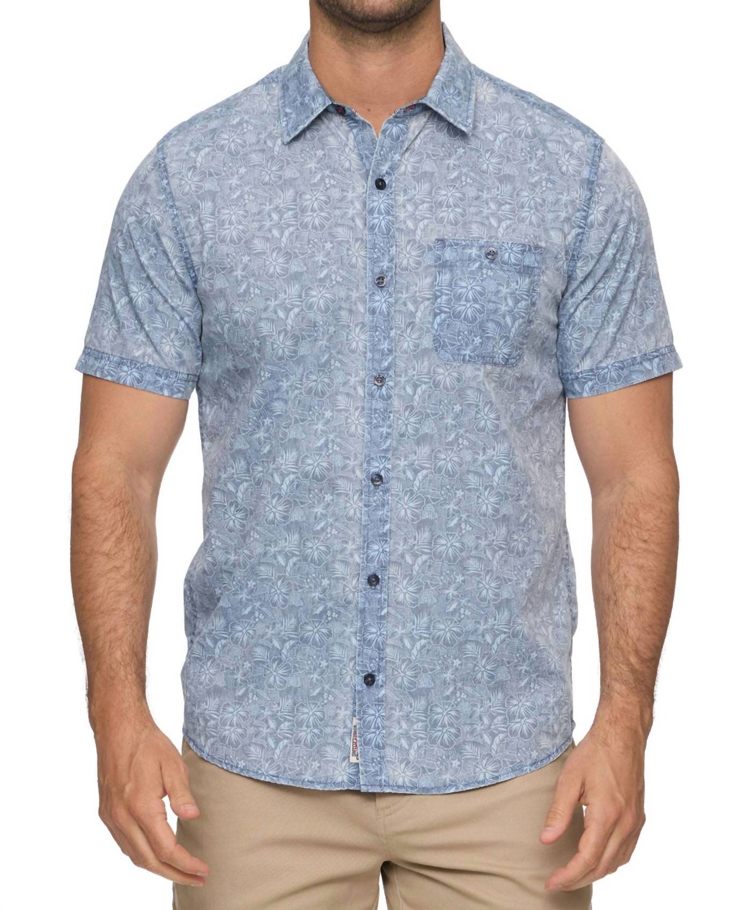 Flags & Anthem Dorset Floral Vintage Soft Shirt in navy combo - men's t-shirt