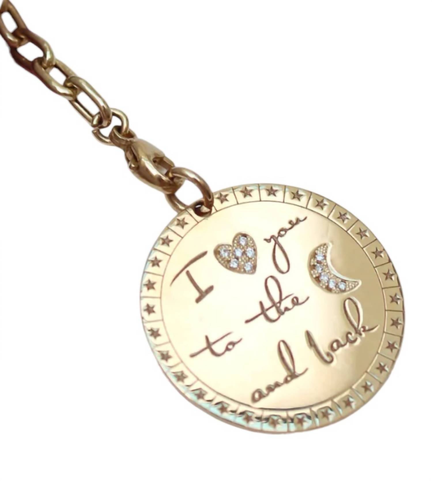 Zoë Chicco - Women's I Love You To The Moon And Back Pendant