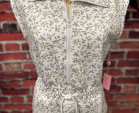 Simply Southern - Women's Floral Zip-front Sleeveless Dress