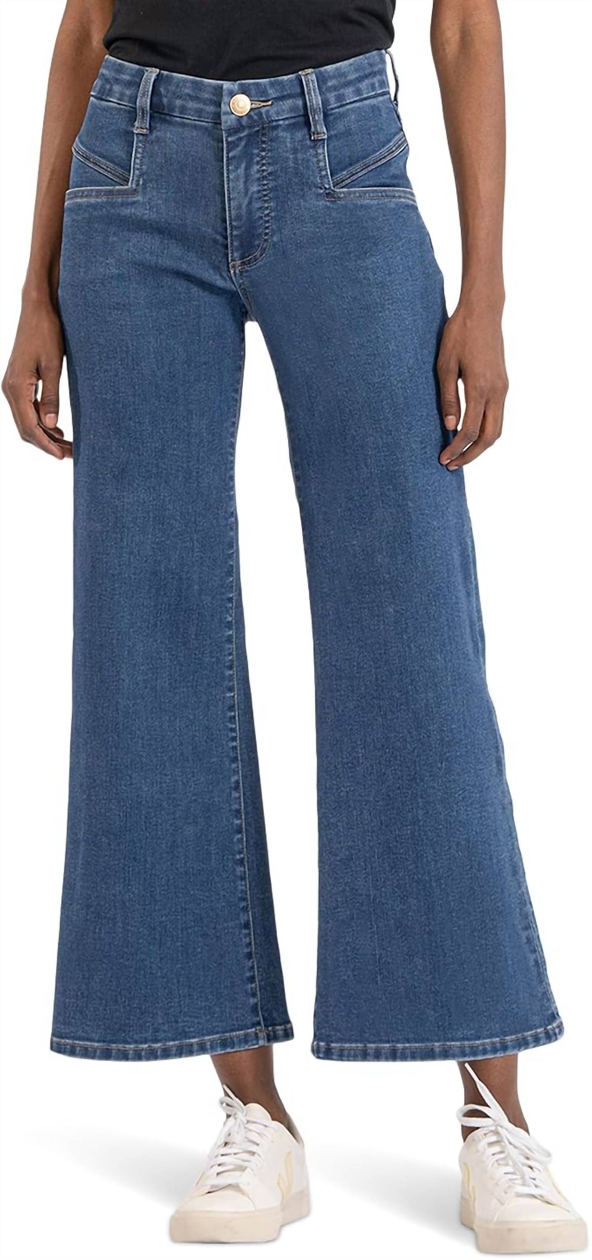 Kut From The Kloth - Meg Mid Rise Wide Jean