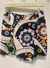 Charlie B - Printed Linen Blend Wrap Skort