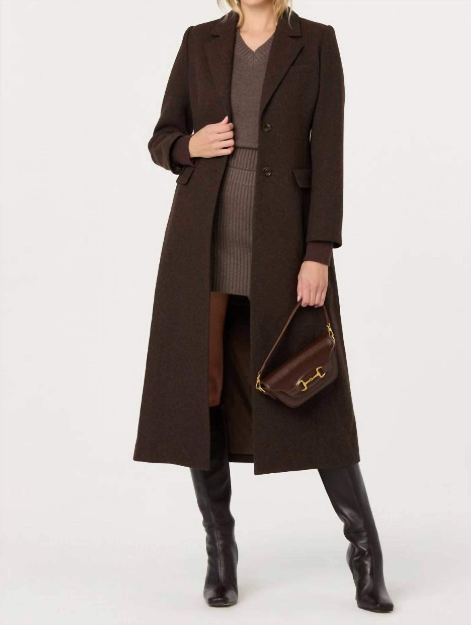 Astr - Melisse Wool Blend Longline Coat