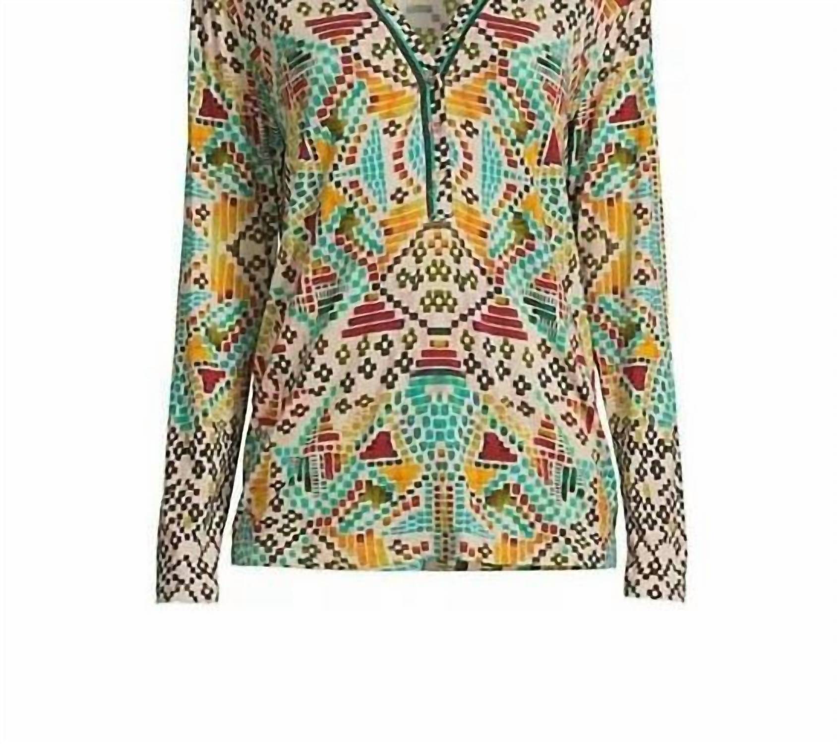 Johnny Was - The Janie Favorite Long Sleeve Button Henley Tee