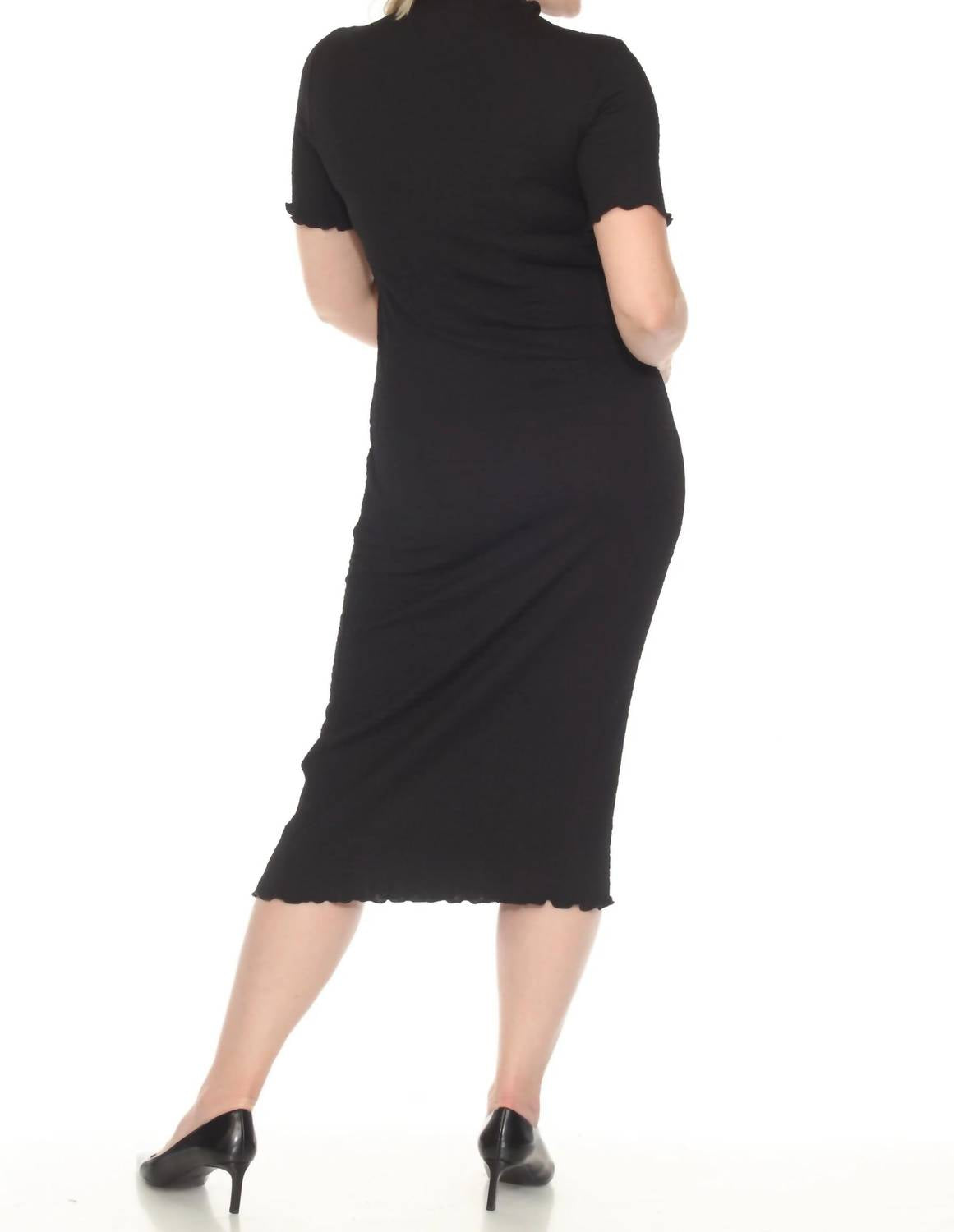 Joseph Ribkoff - Mock Neck Midi Bodycon Dress