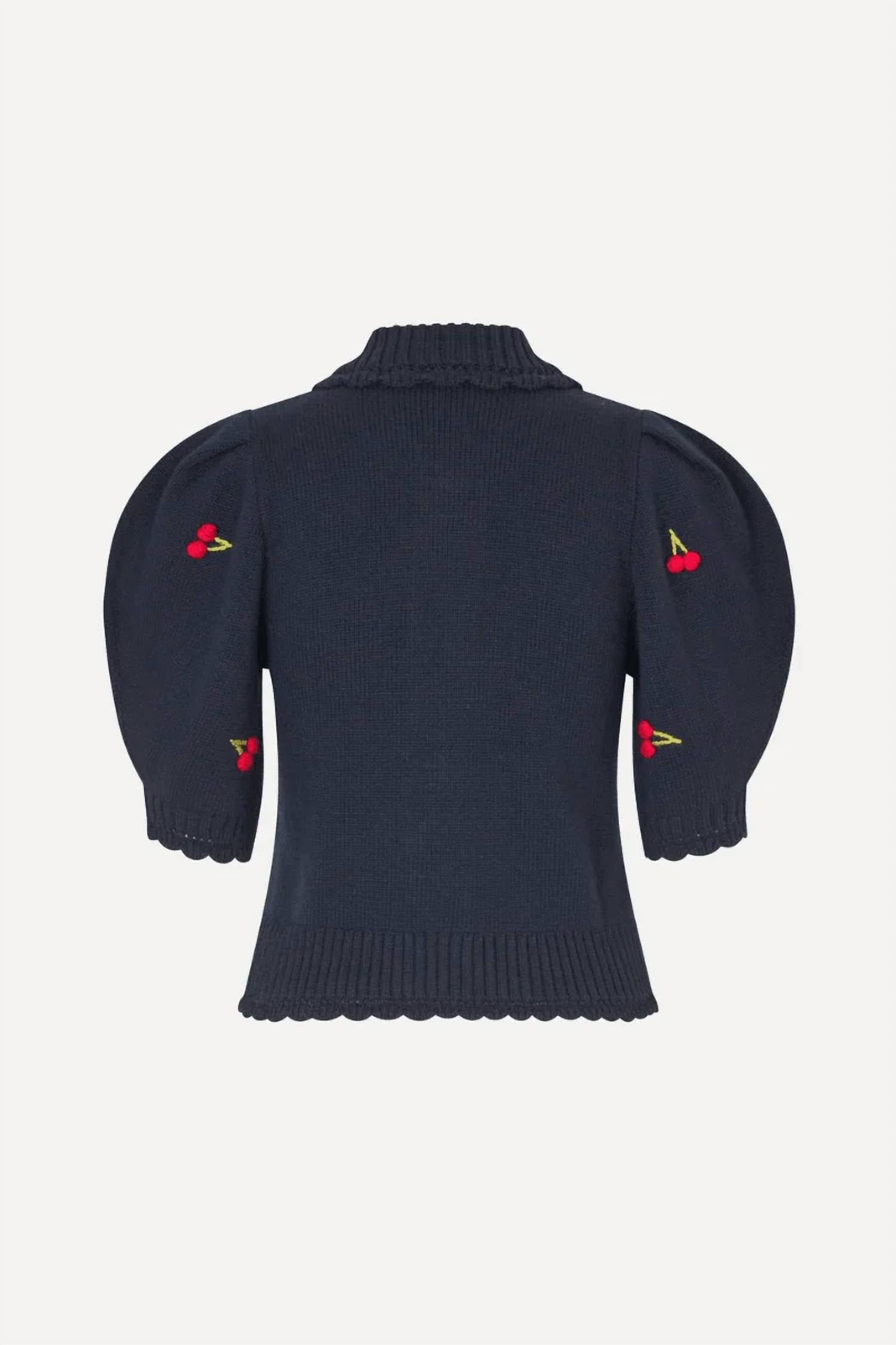 Stine Goya - Bobble Knit Polo Cardigan