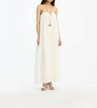 Rotate - PLEATED MIDI STRAP DRESS