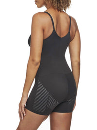 TC Fine Intimates Iconic Core Mid-thigh Booty Lift Shaping Bodysuit in black - women's shirt - detail view