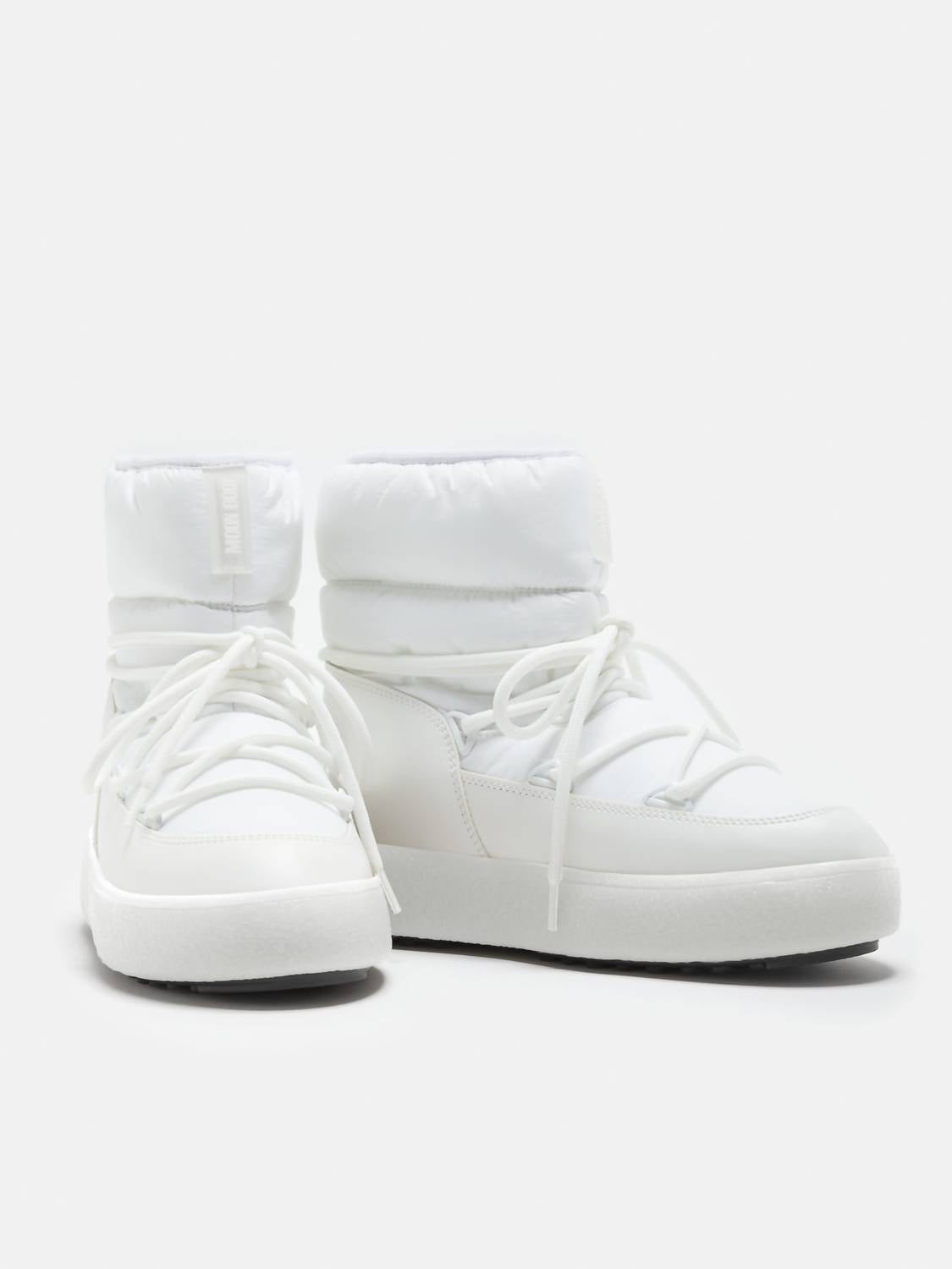 Moon Boot Unisex Light Low Nylon Snow Boots in white - women's shoe - alternate view