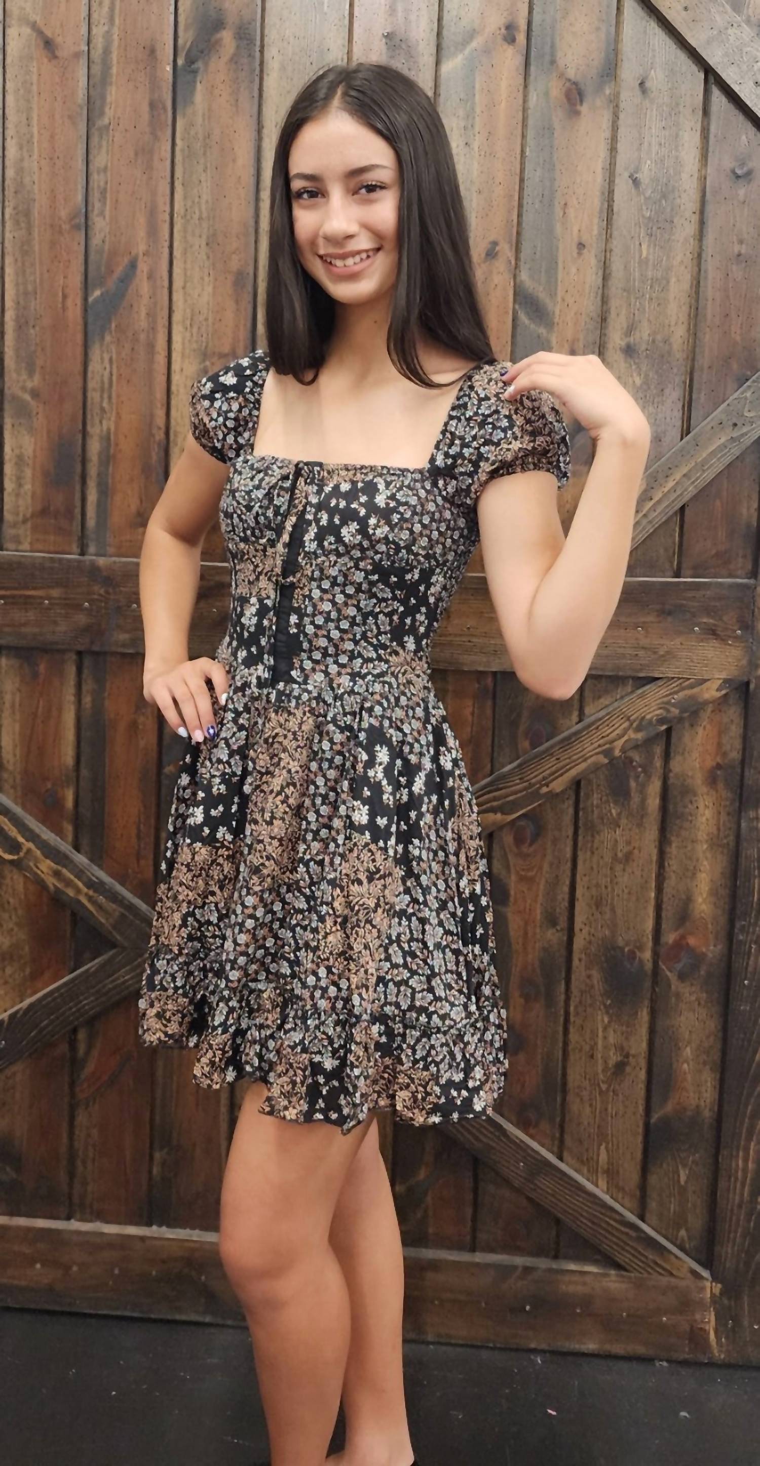 Blush & Day - Square Neck Floral Corset Dress