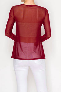 Origami - On A Dime Mesh Top