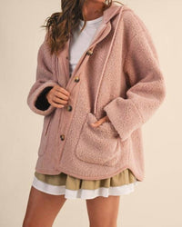 Klesis Marlene Sherpa Jacket in pink - women's top