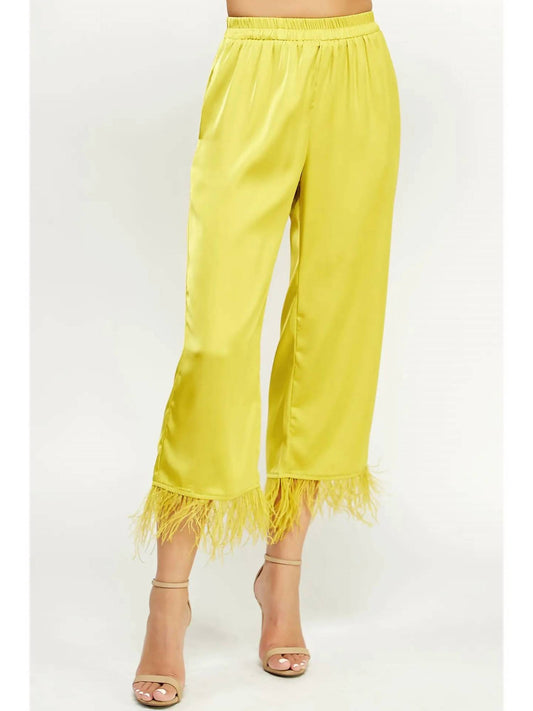 Strut & Bolt - Foncy Feather Trim Pants