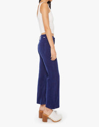 Mother Bookie Flood Cord Bootcut Pants in twilight blue - women's pants - alternate view