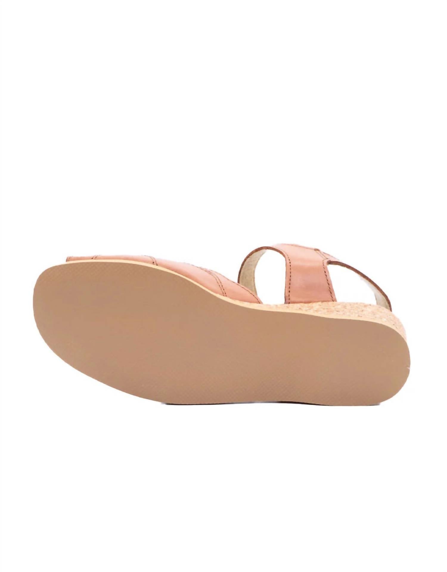 WORISHOFER Women's Ariel Cork Wedge Sandals in tan - women's sandal - view 4