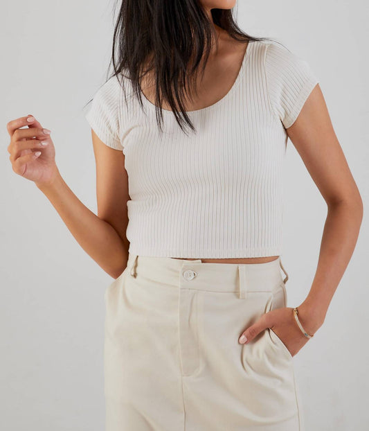 Nsf - Chasse Rib Short Sleeve Ballet Tee