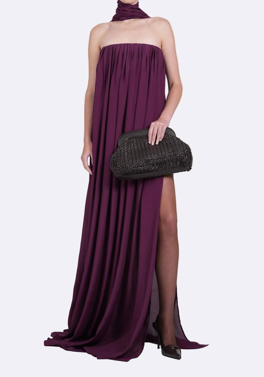 Nonchalant Label - Marlow Strapless Chiffon Maxi Dress