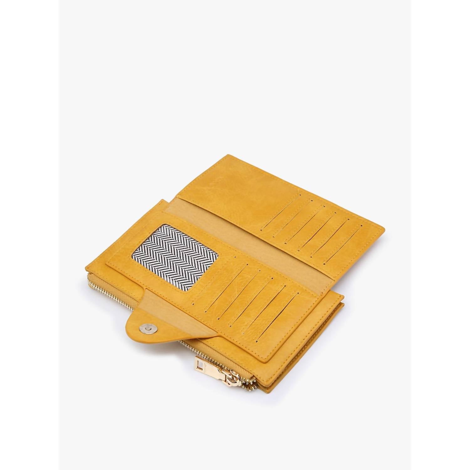 Jen & Co. - Women's Kyla Rfid Snap Closure Wallet Wristlet