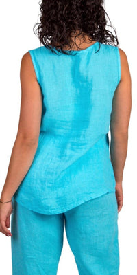 Gigi Moda - Palermo Linen Sleeveless Top