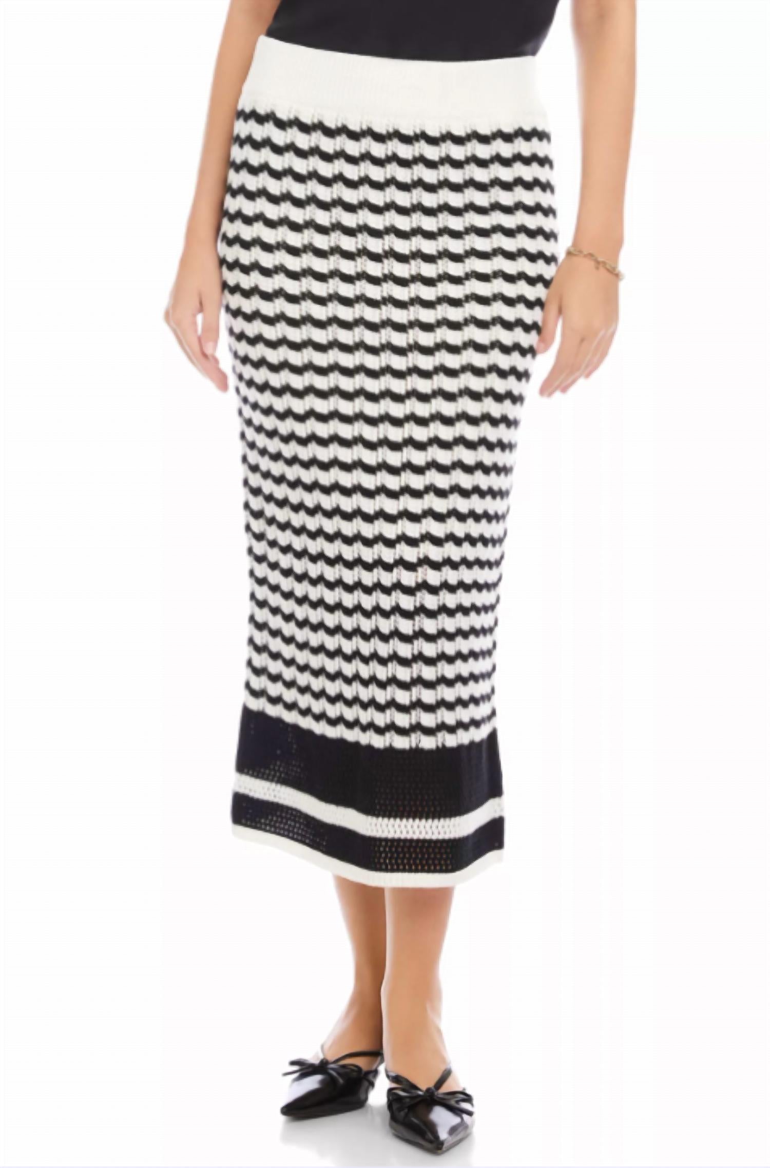 Fifteen Twenty - Zoe Crochet Midi Skirt