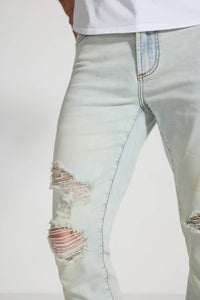 Monfrere Greyson Mid Rise Skinny Jeans in slash vintage - men's jeans - view 5