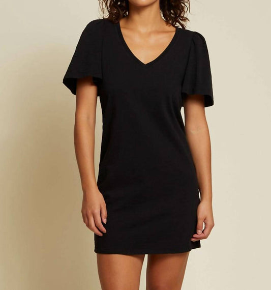 Nation Ltd - MALLORY FLUTTER SLEEVE DRESS