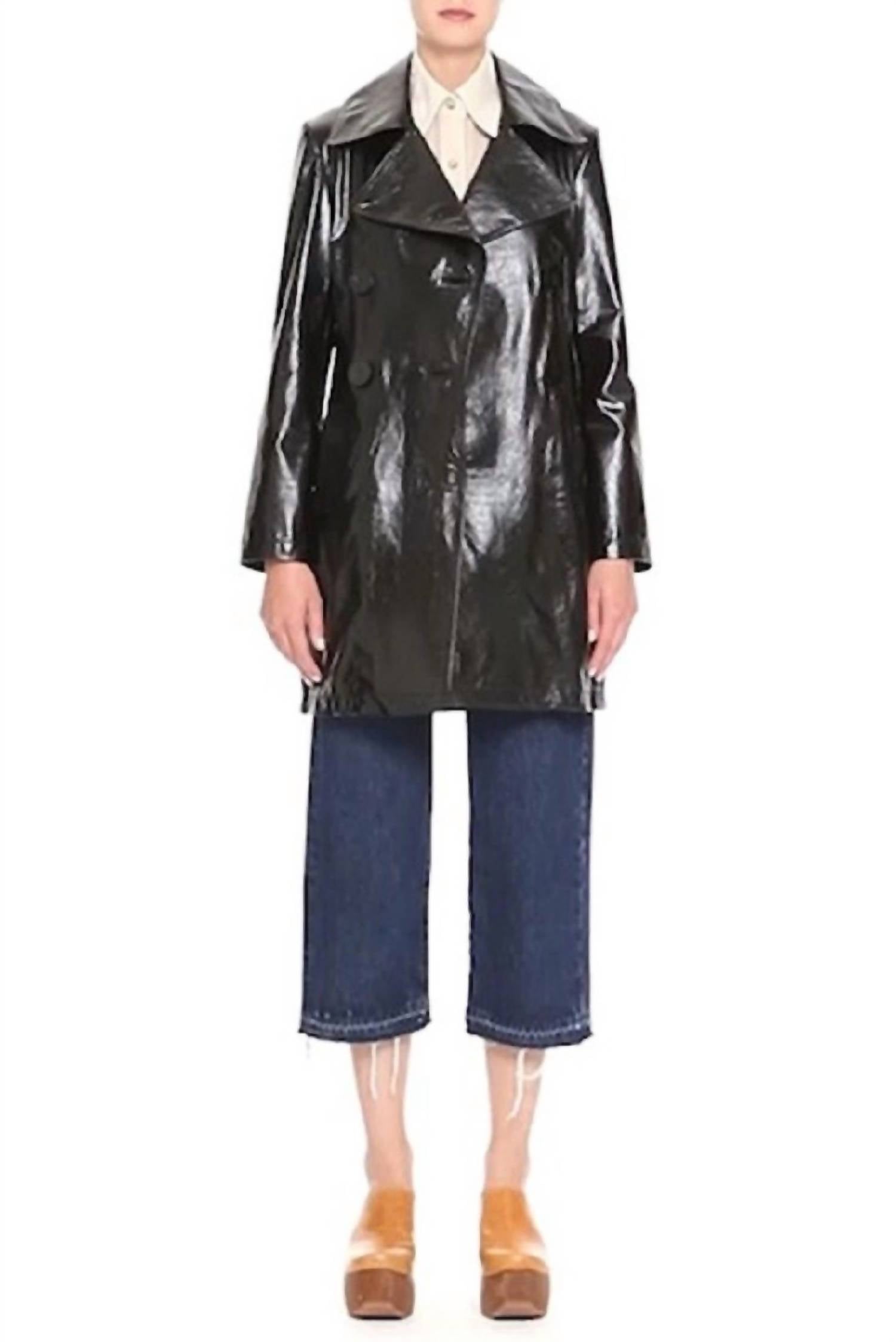 Simon Miller - Bowa Double Breasted Glossy Leather Jacket