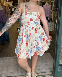 Entro - Women's Sorelle Floral Ruched Mini Dress
