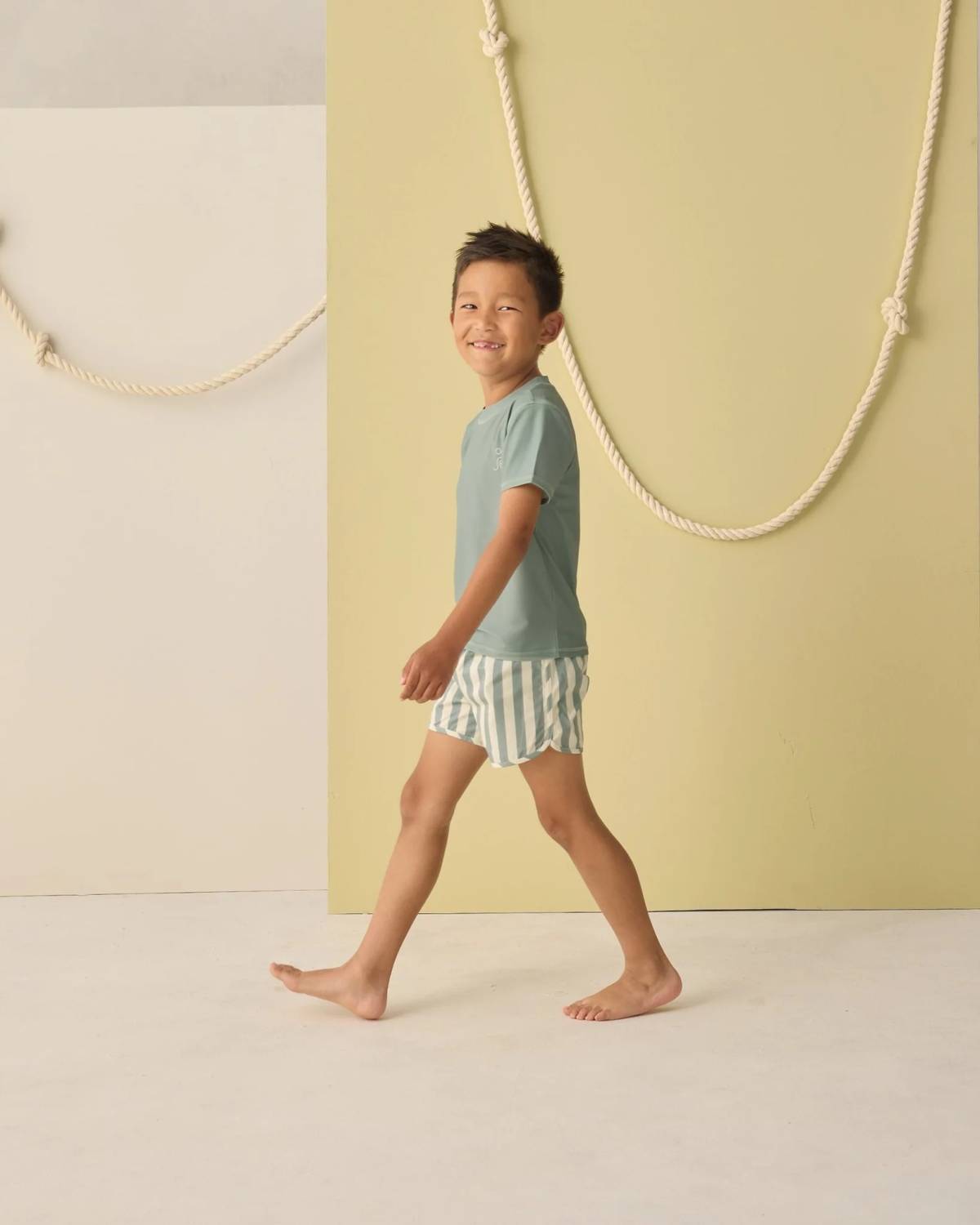 Rylee + Cru - Boy's Polyester UPF 50+ Swim Trunk